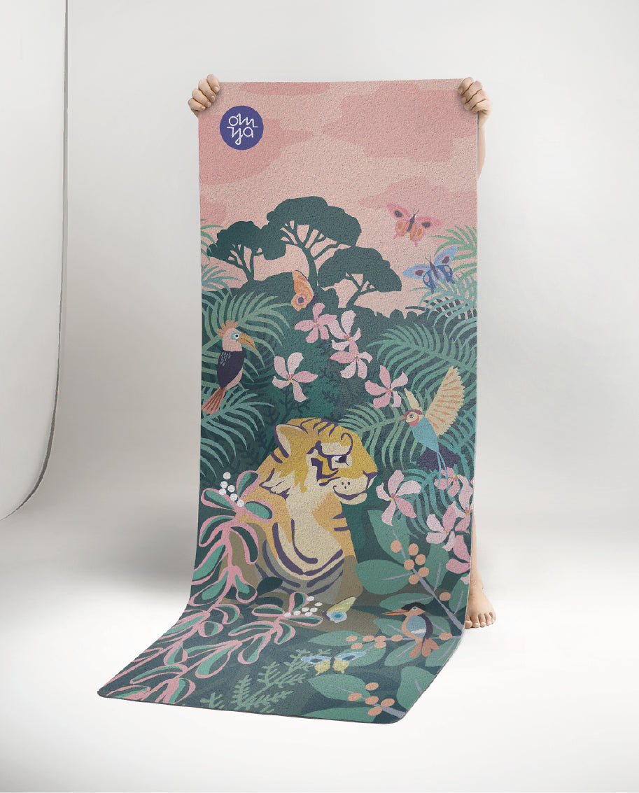 Children's yoga mat - Curious Tiger