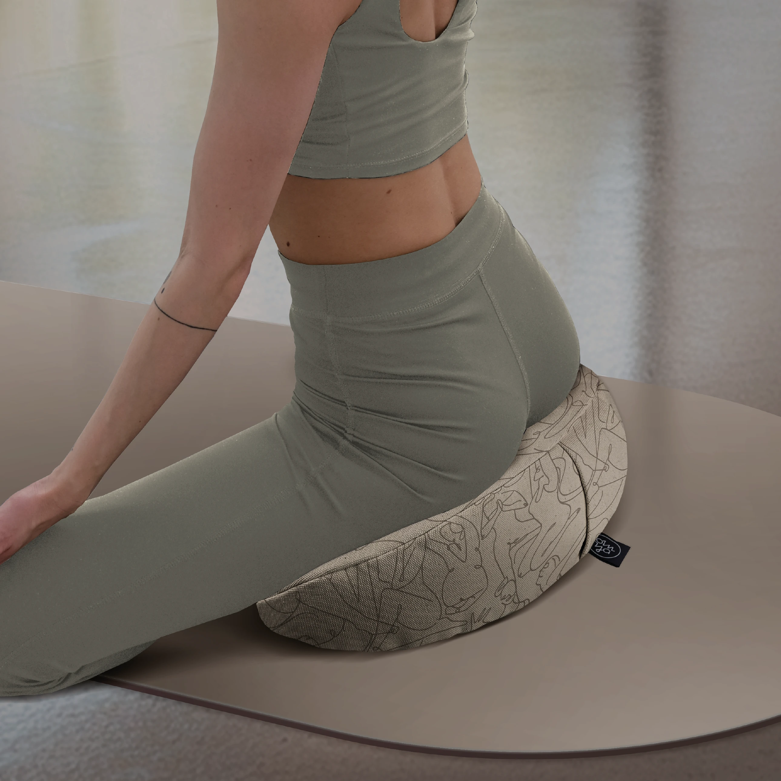 Design Yoga Half Moon Cushion - Be Goddess