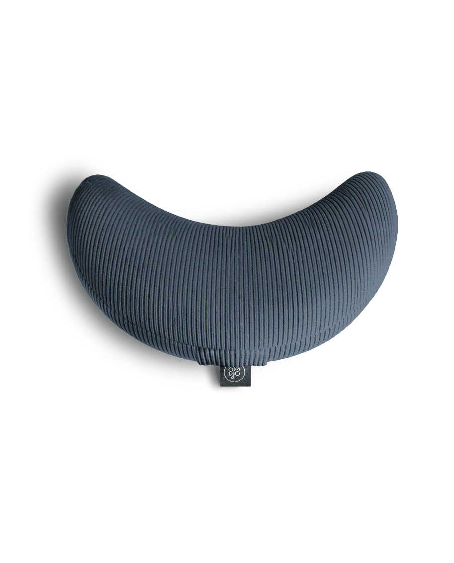 Design Yoga Half Moon Cushion - Lagoon Cord