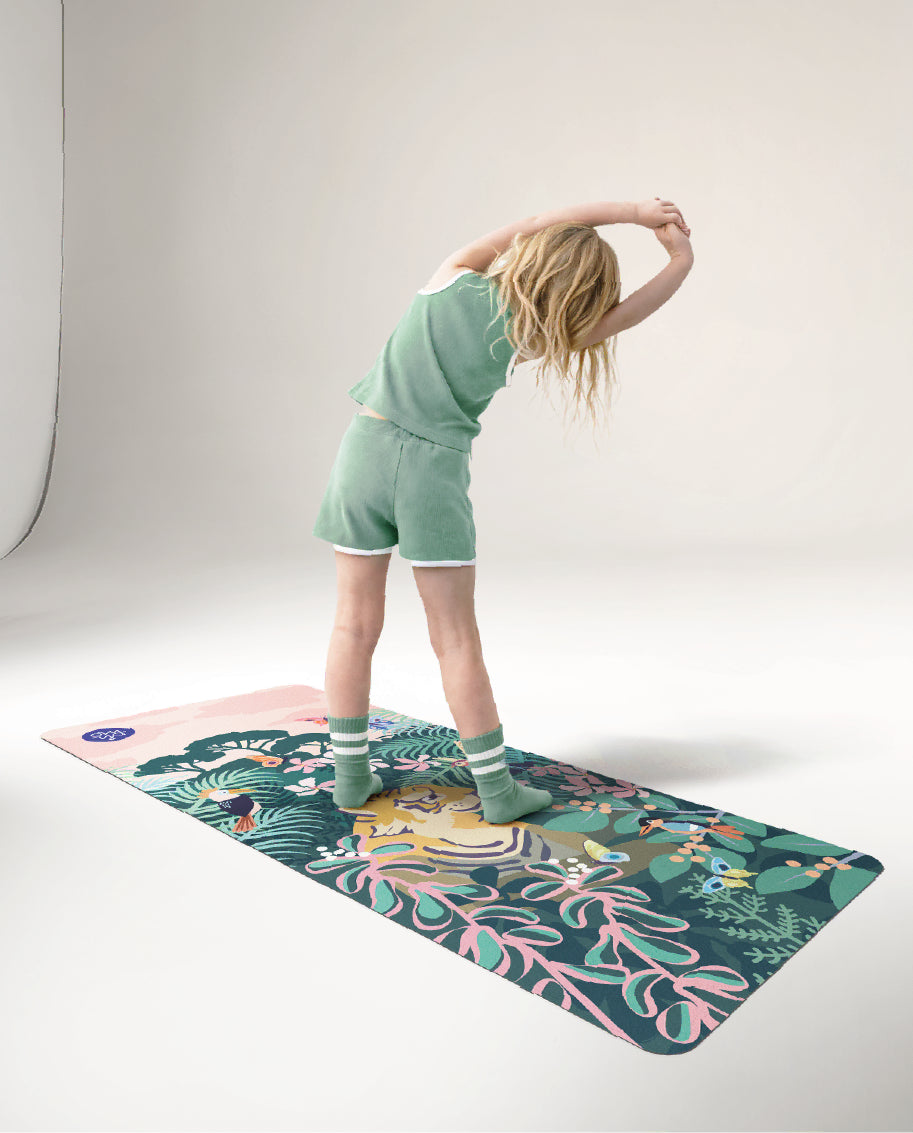 Children's yoga mat - Curious Tiger